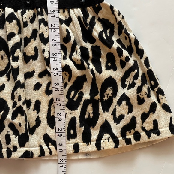 KC Parker Girls 10/12 Tunic Dress Sweater Animal Print Rhinestone Beaded Dress - Picture 13 of 13